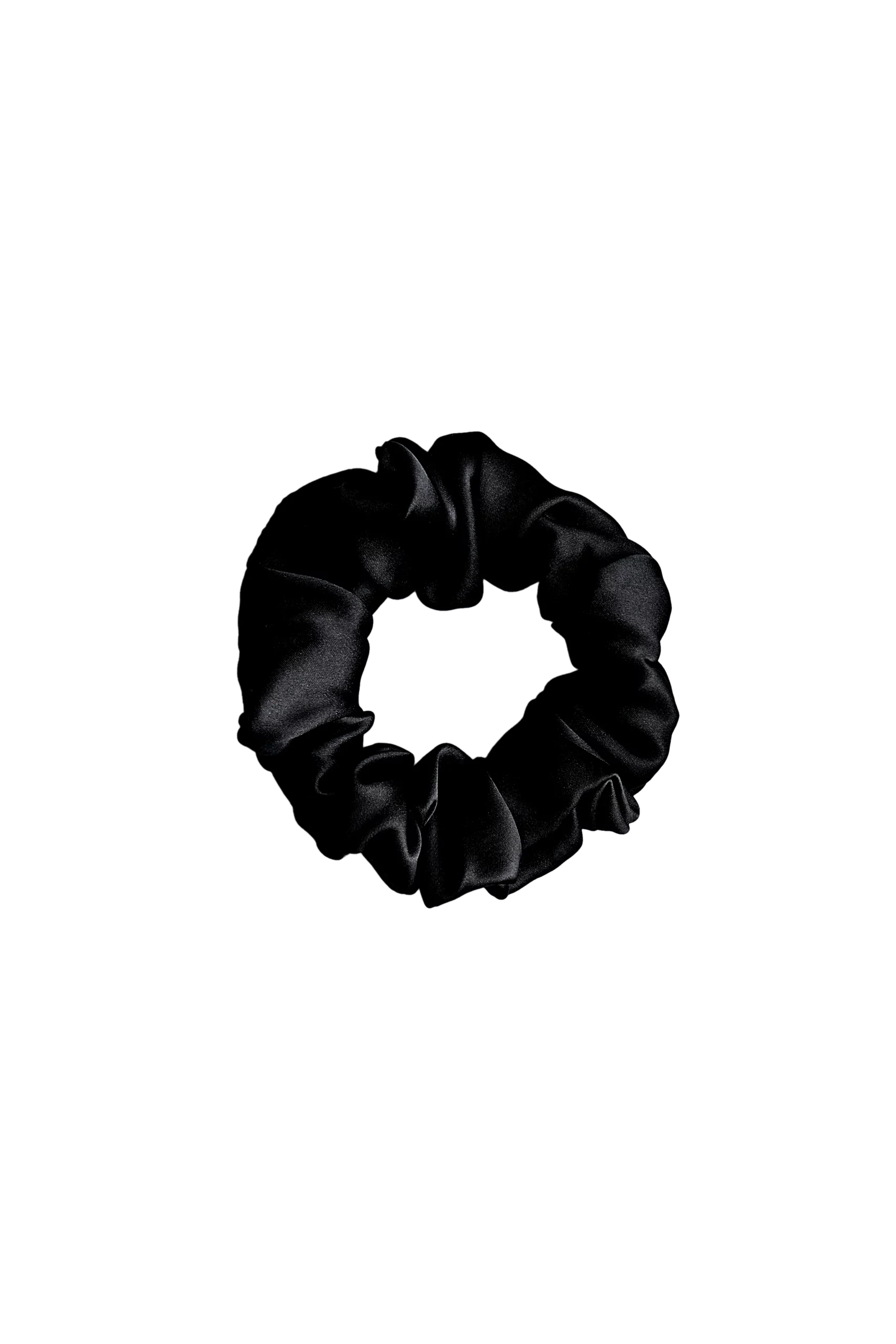 Duża jedwabna gumka Deep Black